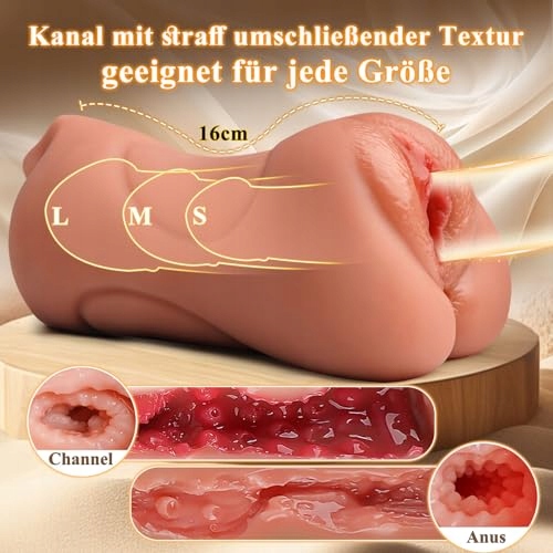VIJISA 3w1 Realistyczny 3D Masturbator Dla Mężczyzn — miniatura 3