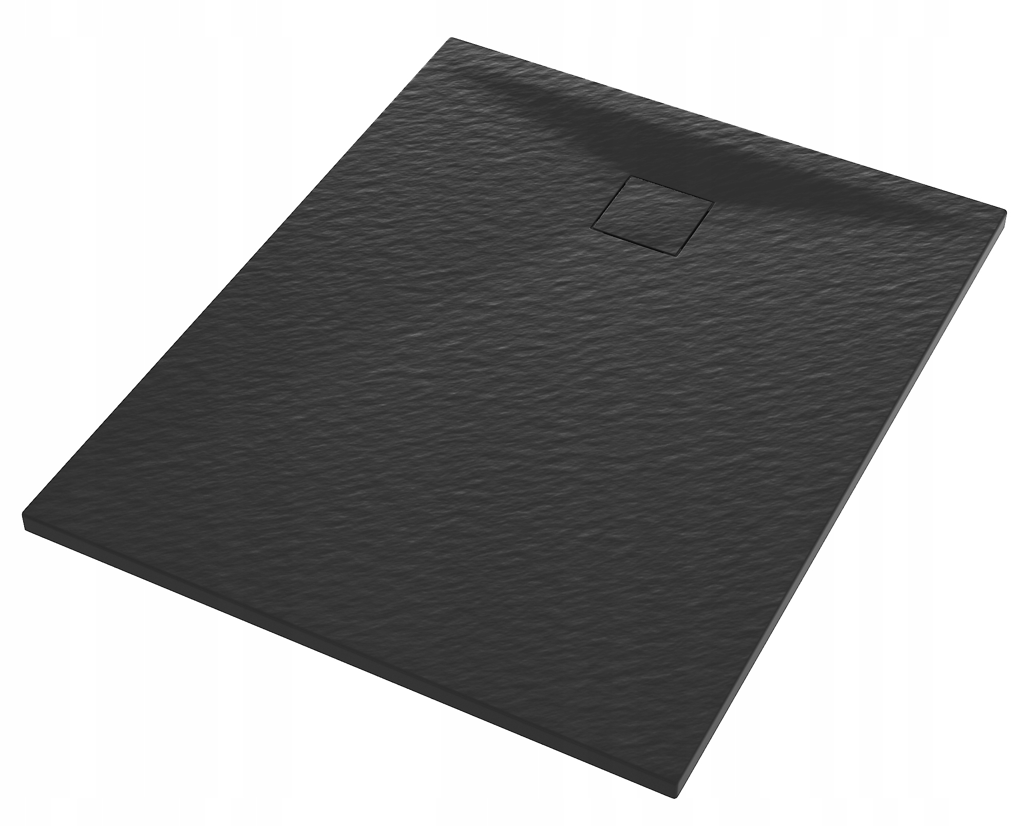 Černá Obdélníková Sprchová Vanička 100x80 CM Smc Kompozit Teja