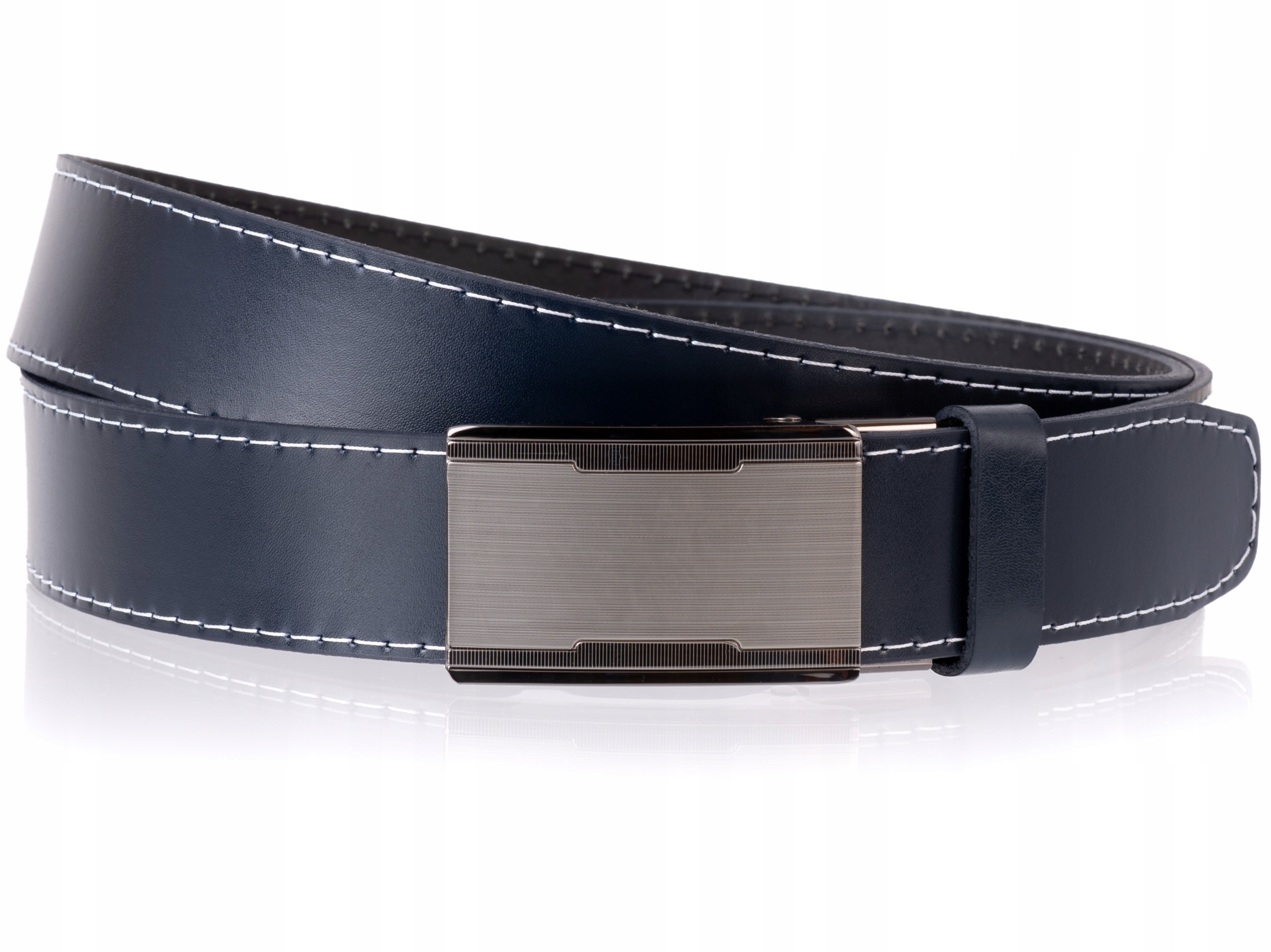 

Skórzany Pasek do spodni Jeans Automat obwód 90 cm