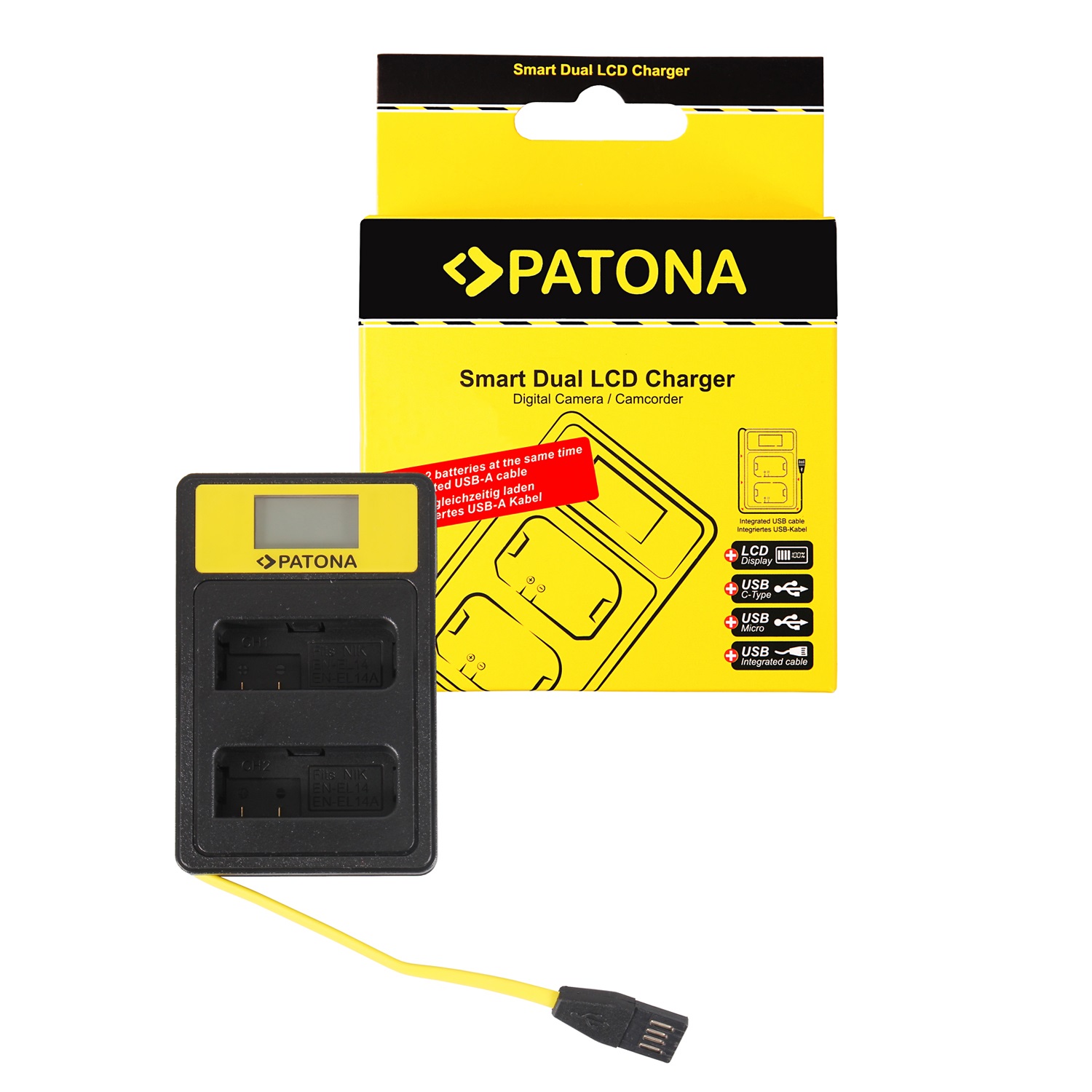 Ładowarka PATONA podwójna Smart do EN-EL14