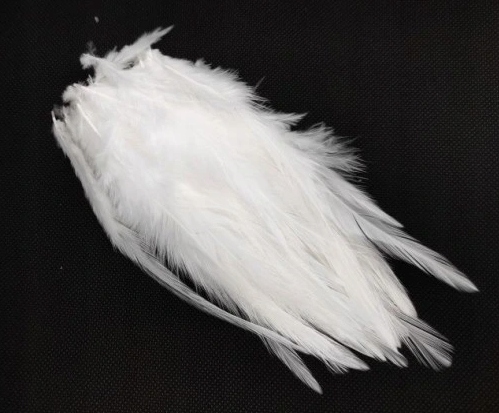 Pióra siodłowe koguta 10-15cm White 50szt