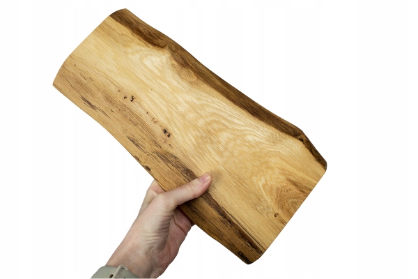 

Deska dębowa Mini z naturalnym oflisem 15*30*2 cm