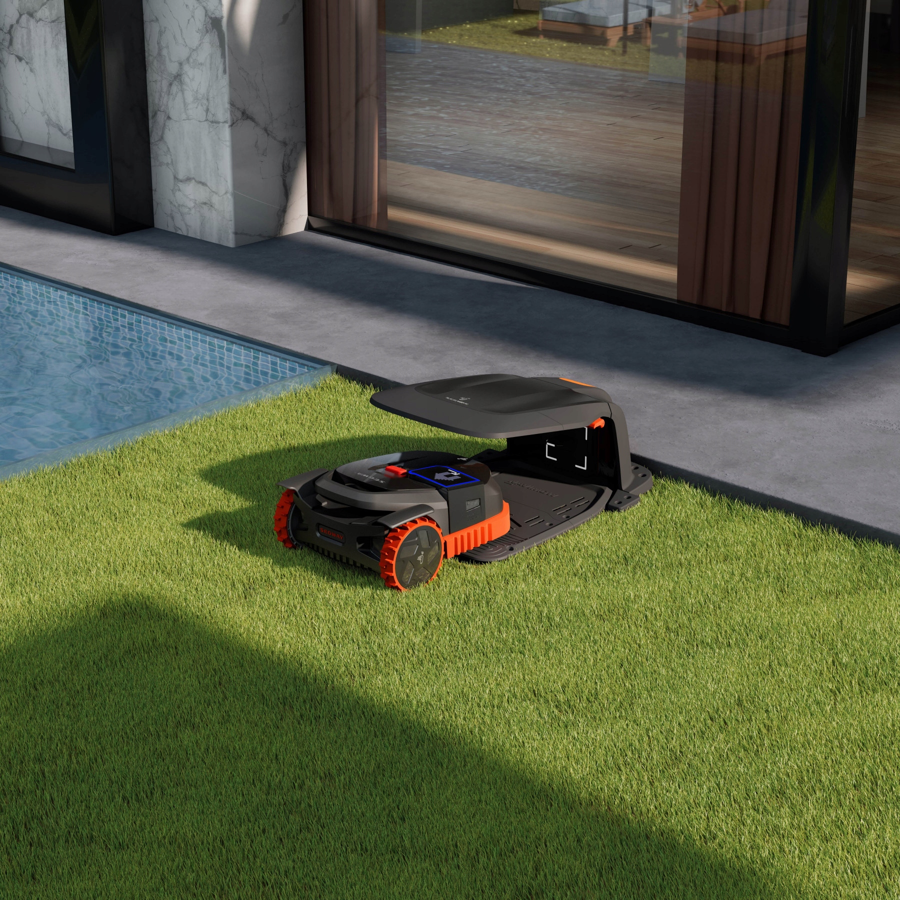 Роботизована газонокосарка Segway Navimow X330E VisionFence GPS без кабелів, модель Navimow X330E