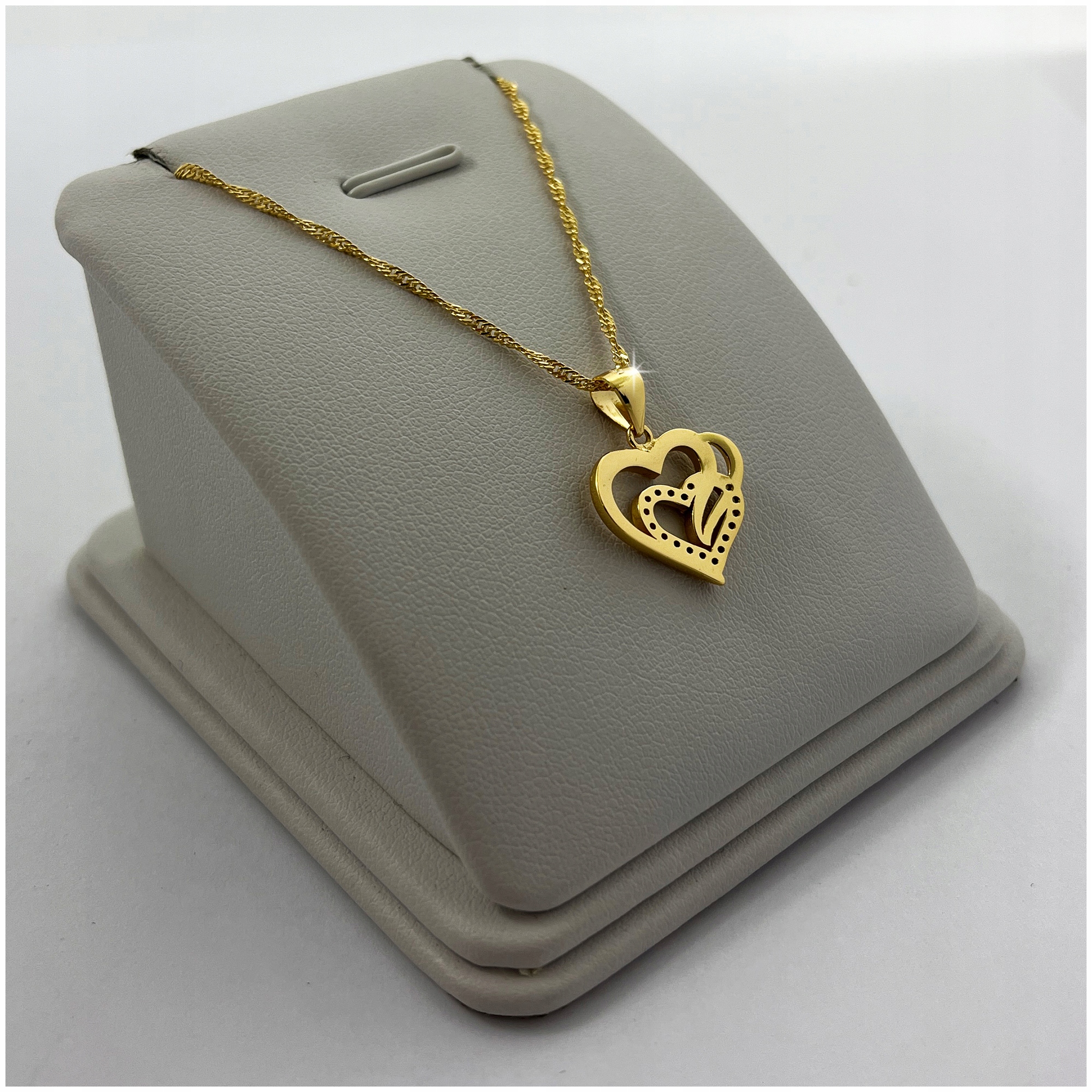 ZŁOTY ŁAŃCUSZEK Z SERDUSZKIEM 925/585 PREZENT DLA NIEJ, KOBIETY, ŻONY, MAMY Kolekcja Na Urodziny imieniny rocznicę 18 30 40 50 60