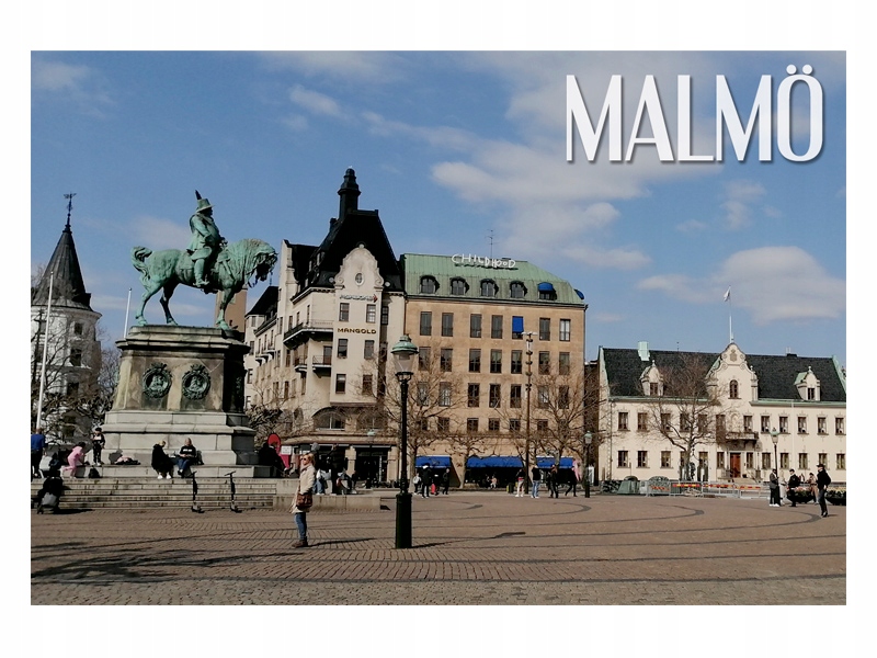 

Malmo Plac Pomnik Magnes na lodówkę