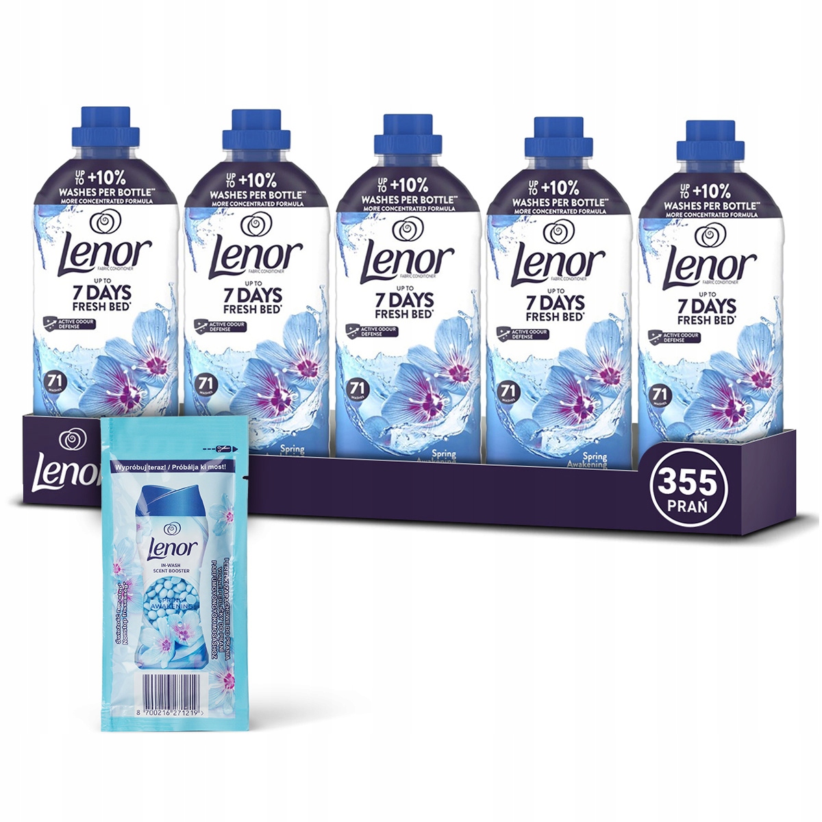 Zestaw Lenor Płyn do płukania Spring Awakening 355 prań 5x 1,49L