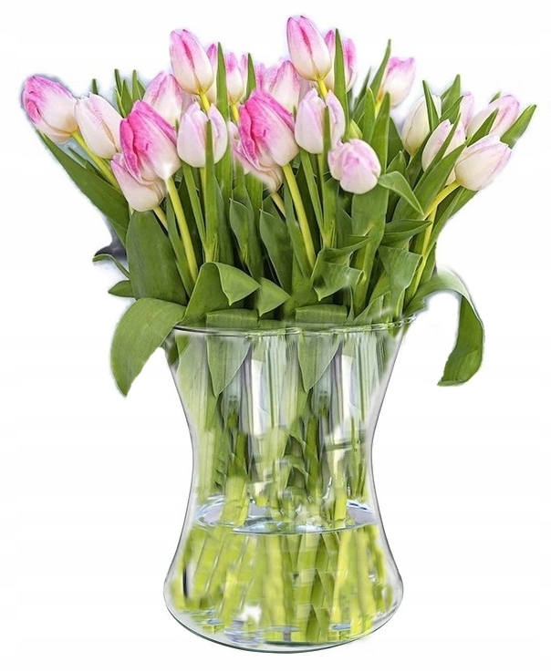 WAZON SZKLANY NA KWIATY DEKORACJA ŚWIECZNIK