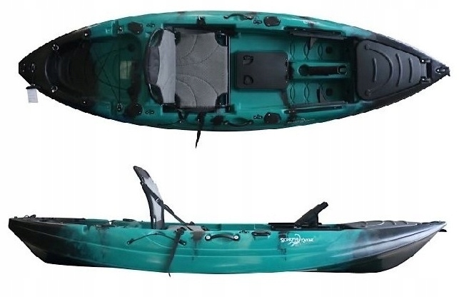 Kompaktowy Stabilny Kajak Wędkarski Lagoon 9 Ramowe Siedzenie