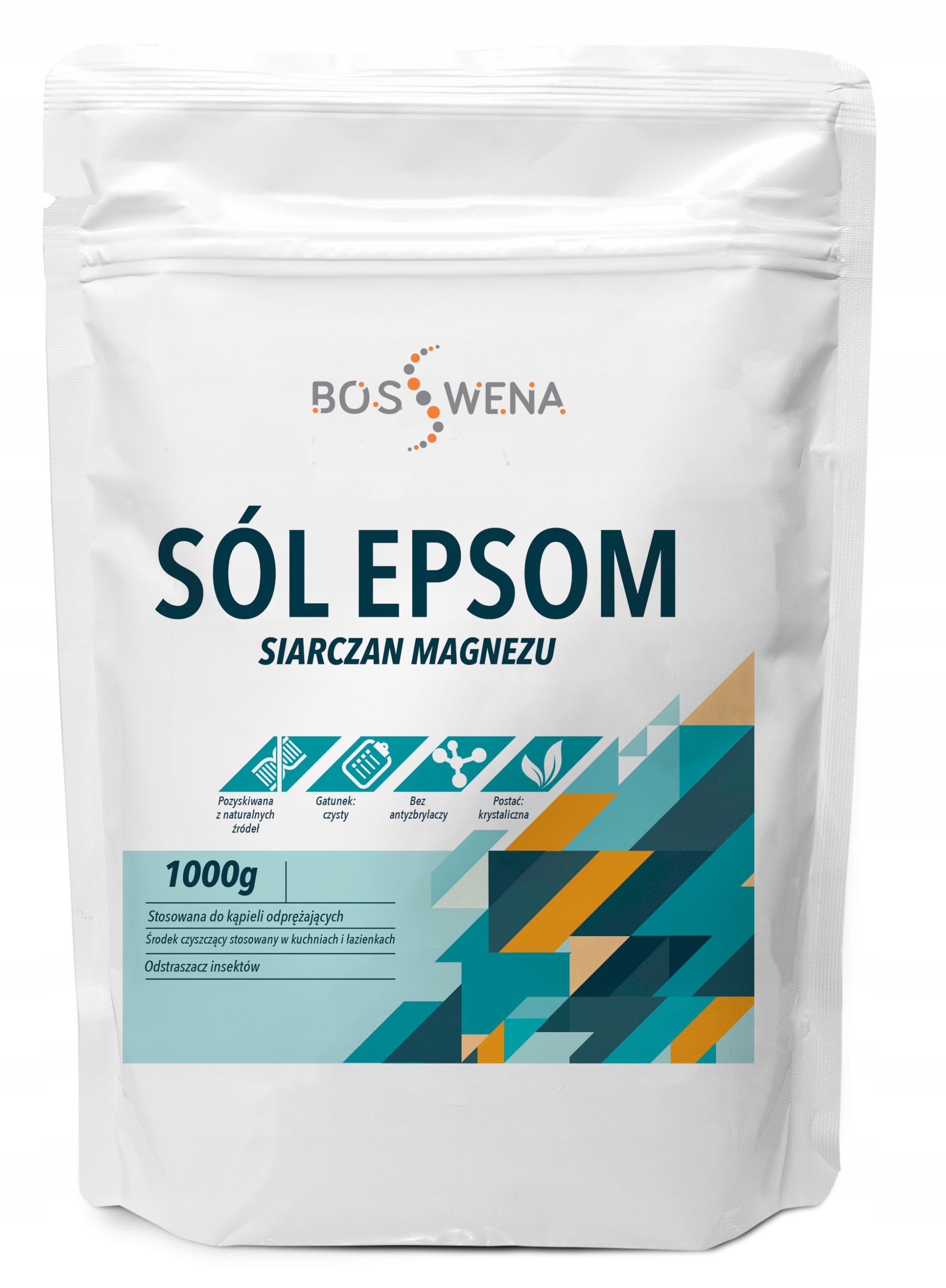 Epsom druska 1 kg – karčioji romėniška druska (magnio sulfatas)