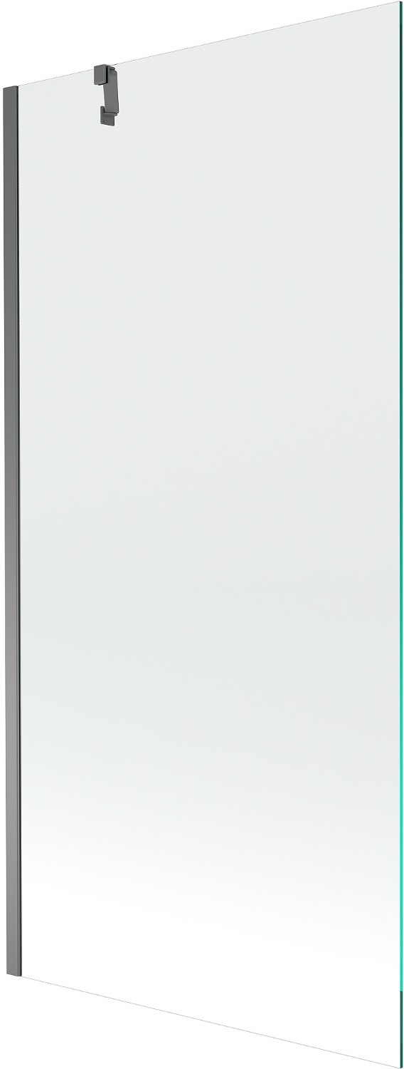 Mexen Next vanová zástěna 1-křídlová 90 x 150 cm, transparentní, gun metal