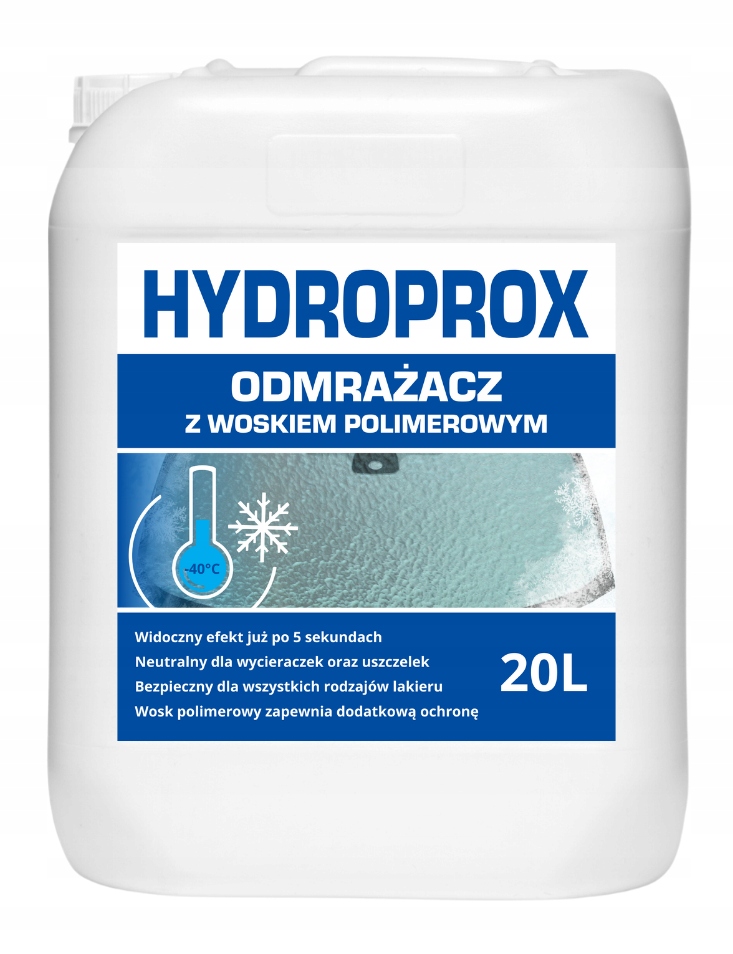 ODMRAŻACZ DO SZYB Z WOSKIEM POLIMEROWYM HYDROPROX -40°C 20L