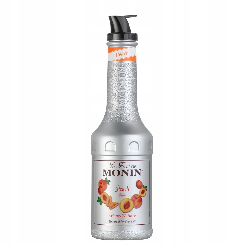 Levně Monin Pyré ovocné broskvové (Peach) 1 litr dužiny, pyré do nápojů