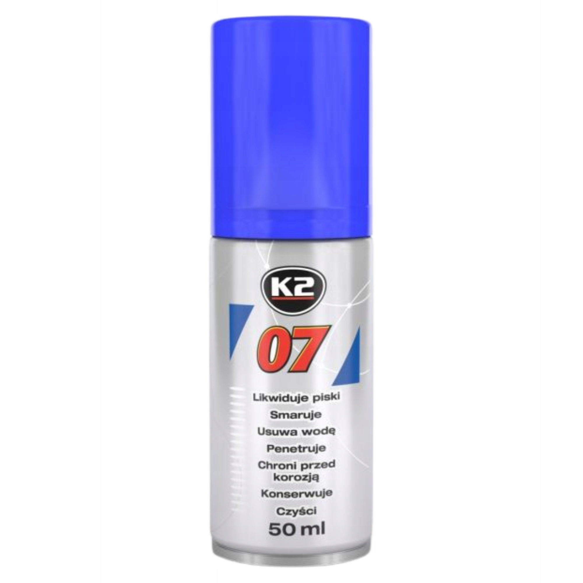 Odtłuszczacz odrdzewiacz smar zamków zmywacz uniwersalny spray K2 50ml
