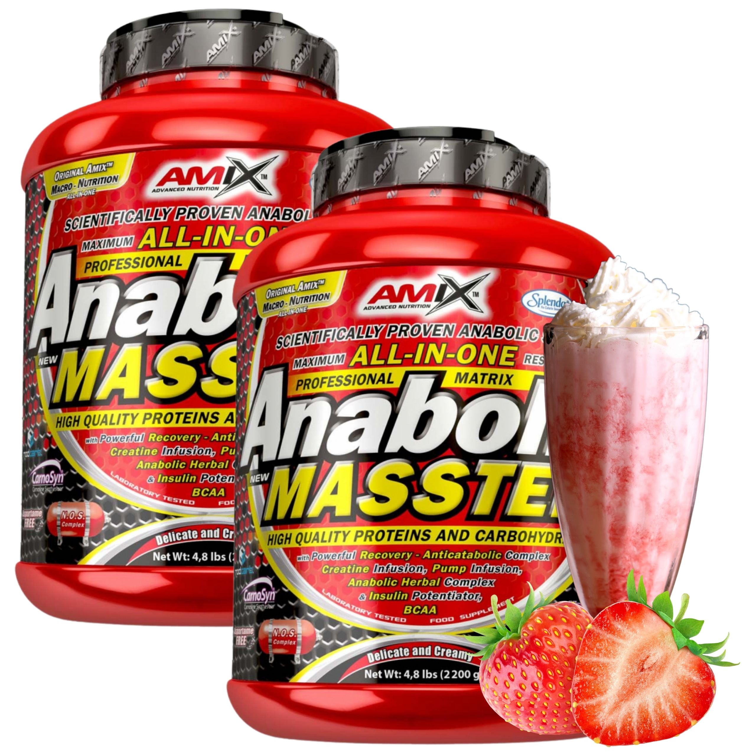 Gainer Sacharidy Protein Cfm Kreatin Amix Anabolic Masster Jahoda