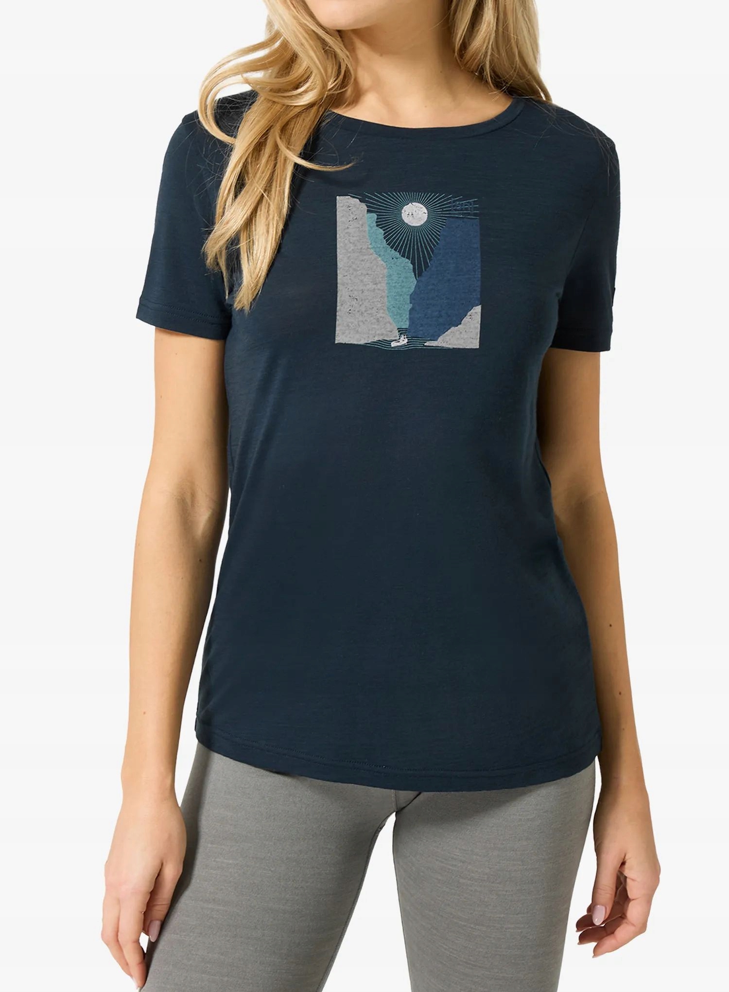 Dámské s potiskem s potiskem Super.natural Rio Grande Tee blueberry L