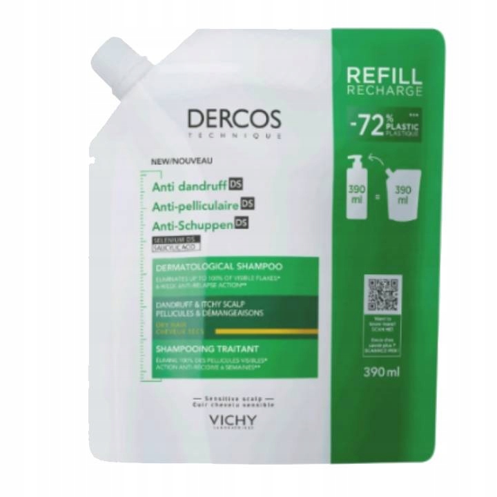 Vichy Dercos Ds Ecorefill Szampon do włosów suchych 390 ml