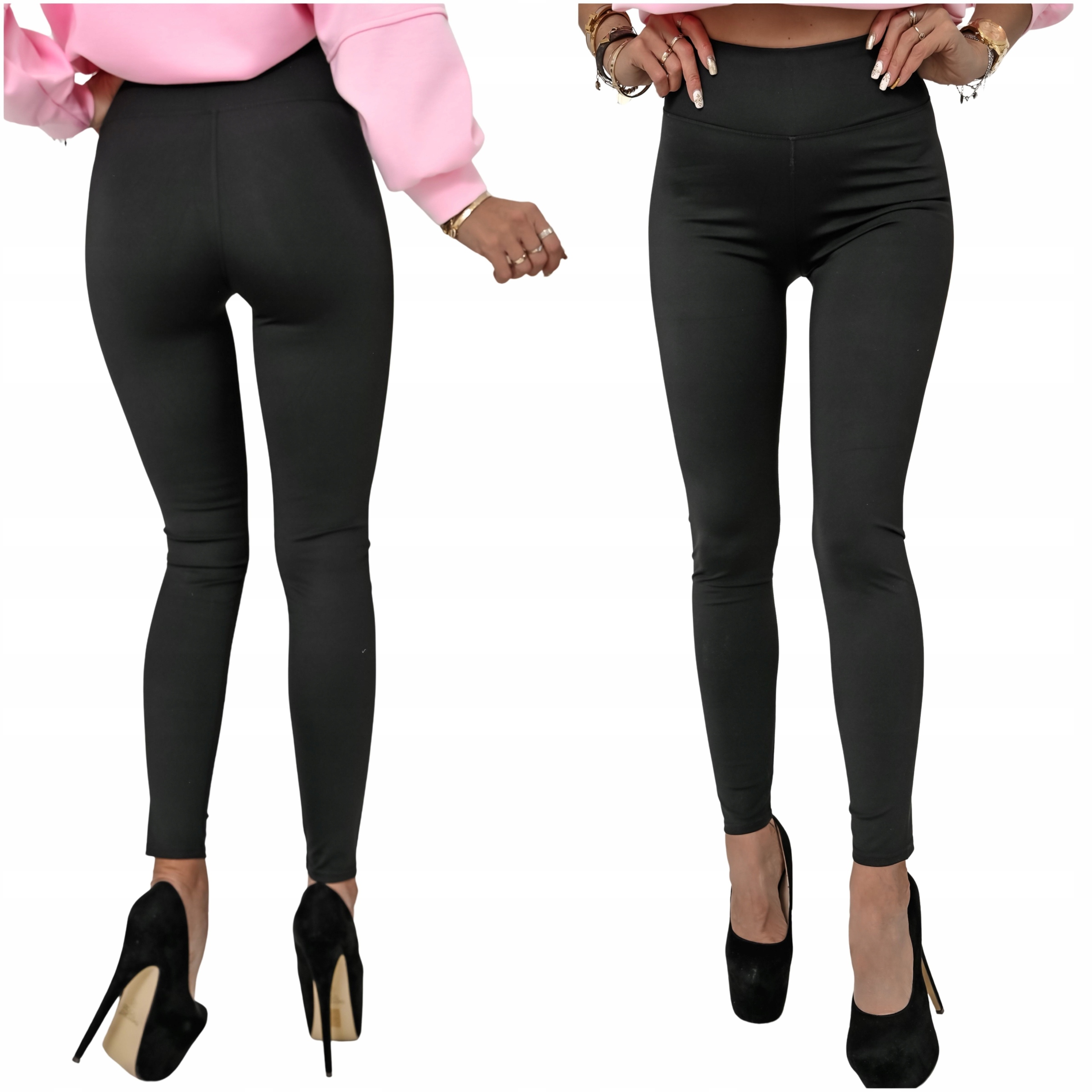 Klasyczne Legginsy Z Wysokim Stanem Aria, Modelujące! M/L