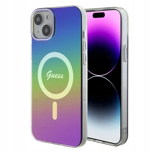 Pouzdro Guess GUHMP15MHITSK Apple iPhone 15 Plus 14 Plus hardcase IML Irides