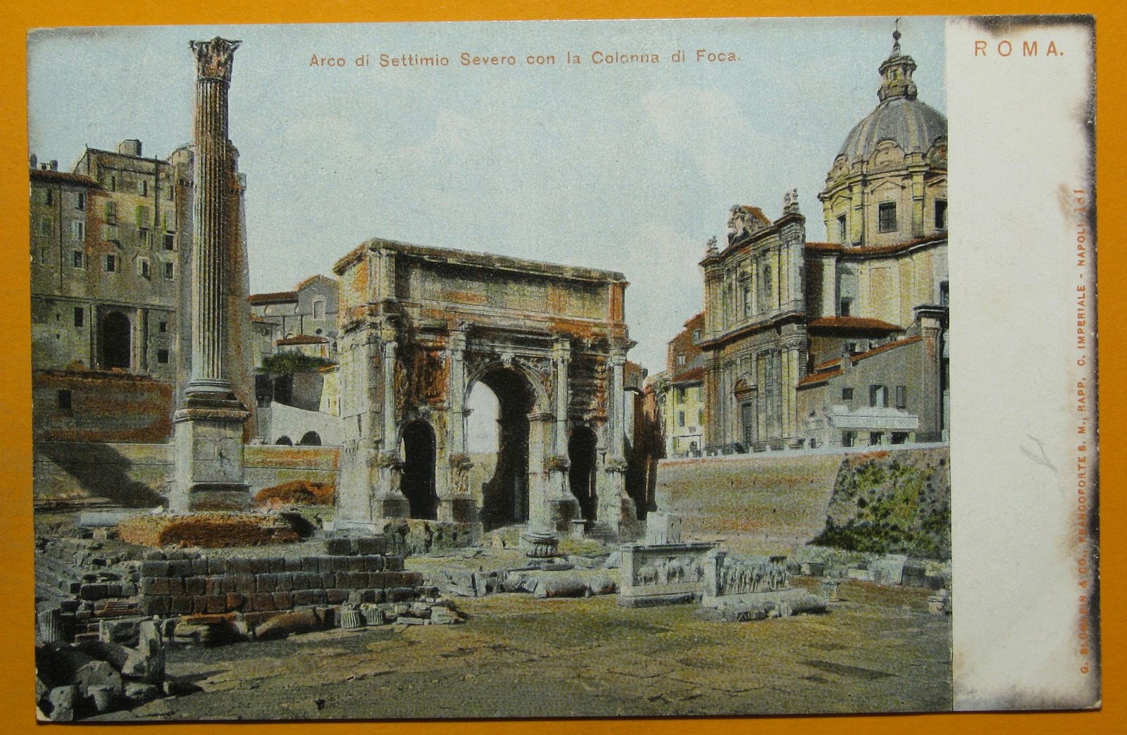 278070, Włochy, Rzym, Łuk Septymiusza Sewera, długi adres