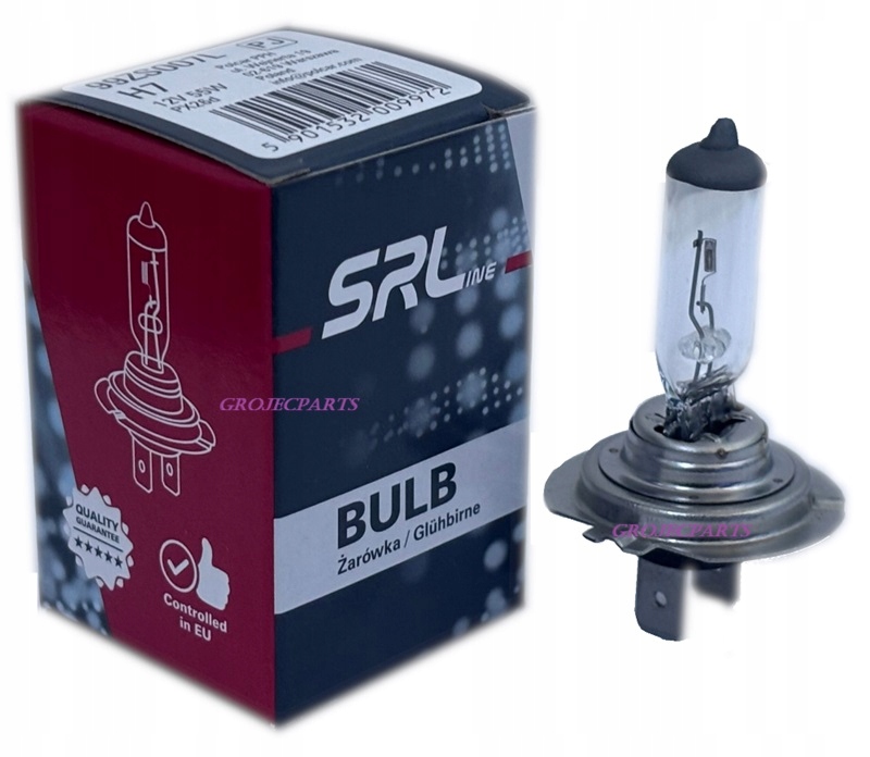 SRLine Żarówka H7 12V 55W PX26D Nowa 1szt.