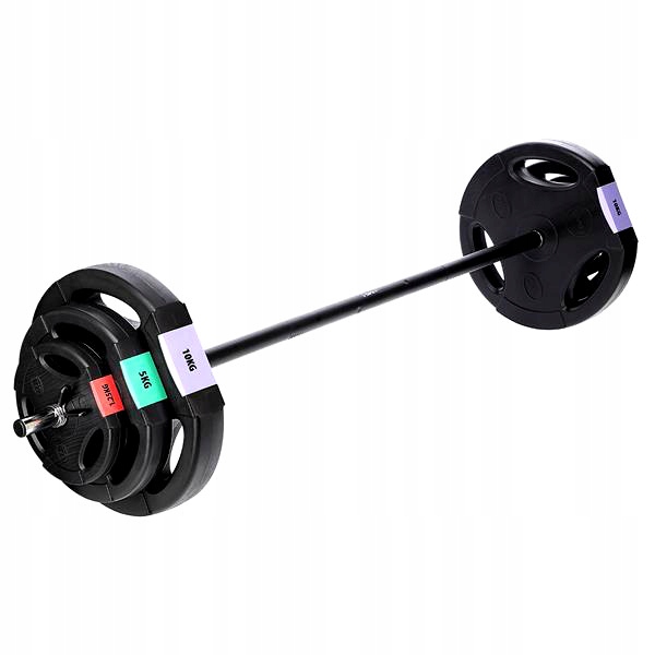 HANTLE REGULOWANE 2 x 30KG + GRYFY SZTANGA 60KG Średnica części chwytnej 25.4 mm