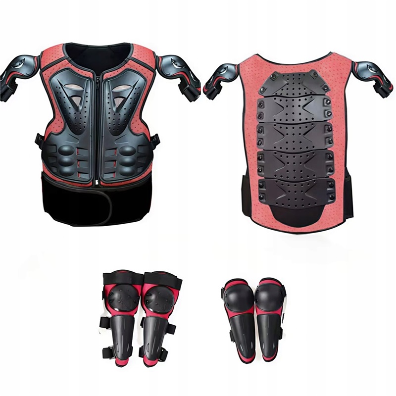 Sada ochranných brnění pro děti ve věku 5-13 let na motorku, kolečkové brusle, koloběžku