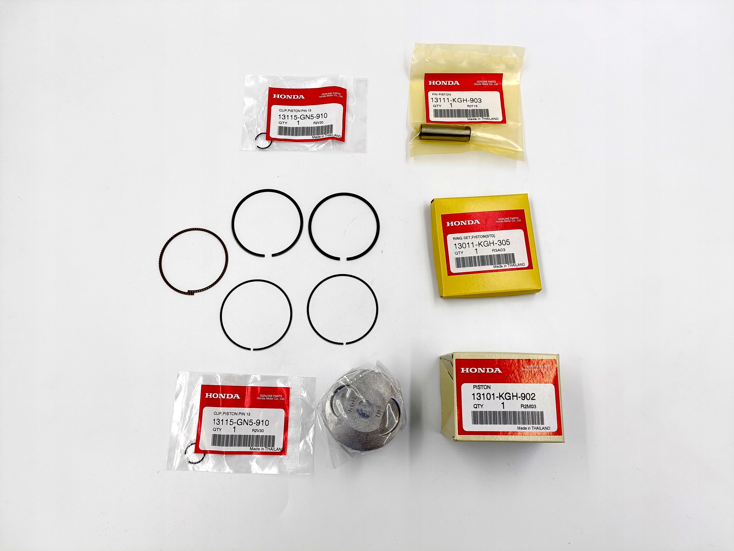 Honda Cbr 125 04-16r piest krúžky čap nominálna hodnota Std originálny set