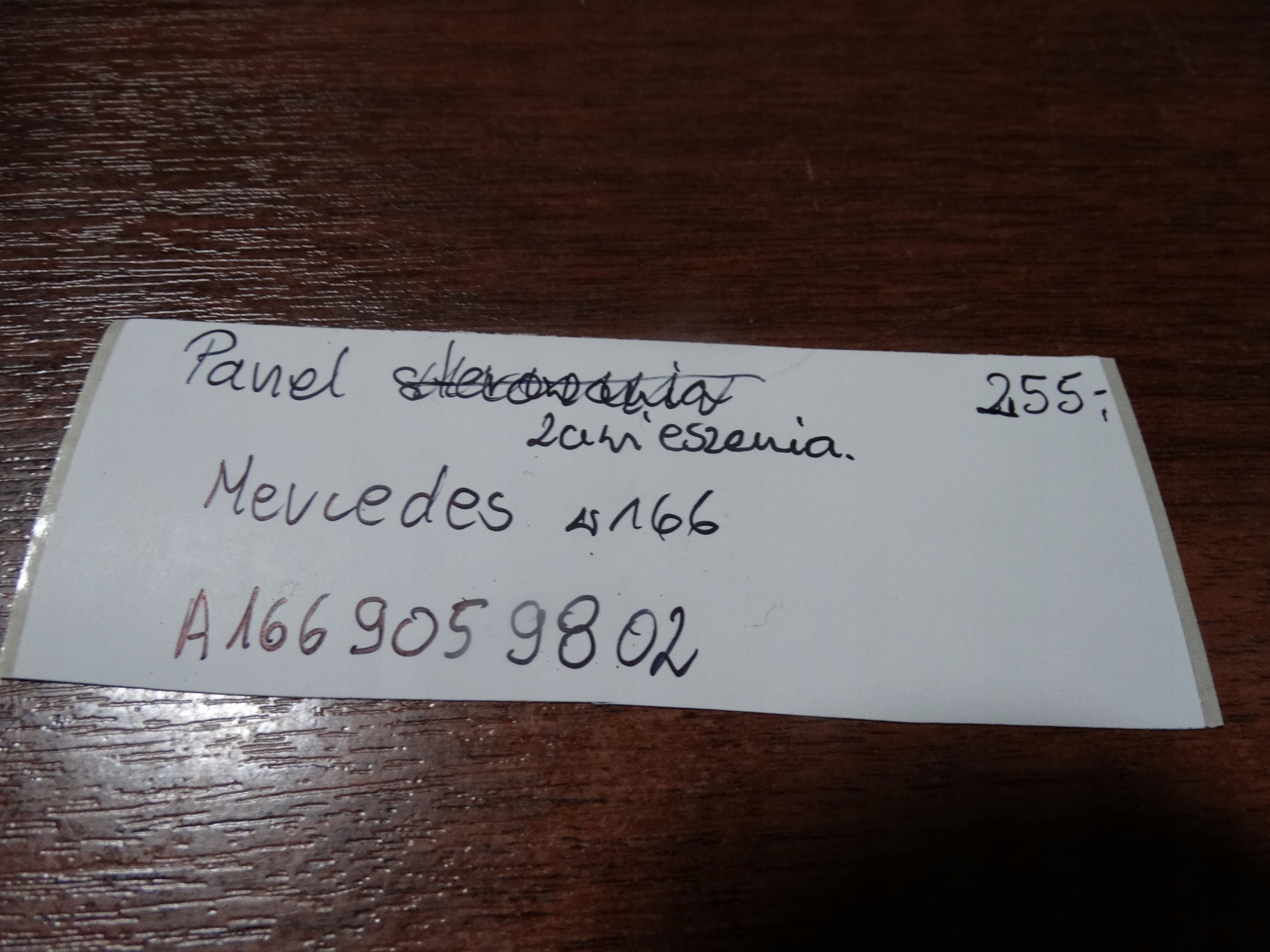 IDEALNY PANEL springing MERCEDES W166 W292 1 9