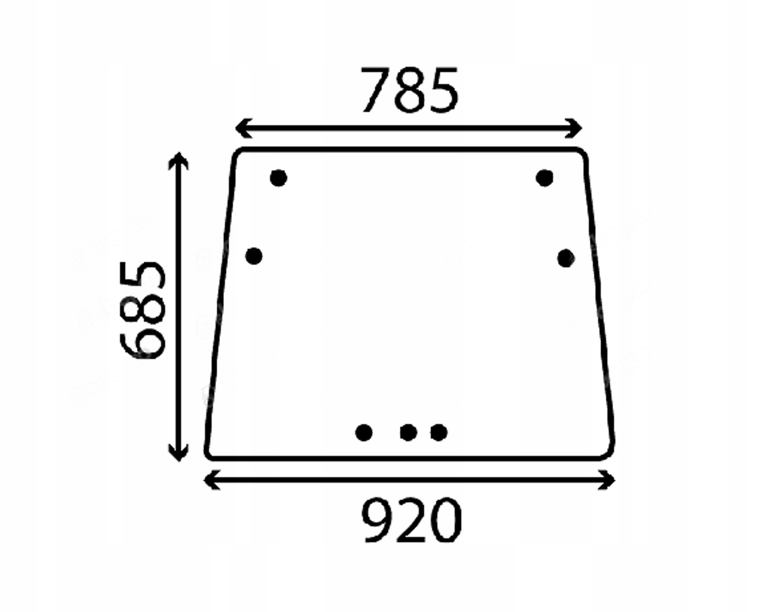 čelní sklo traktor Fendt 205810040401