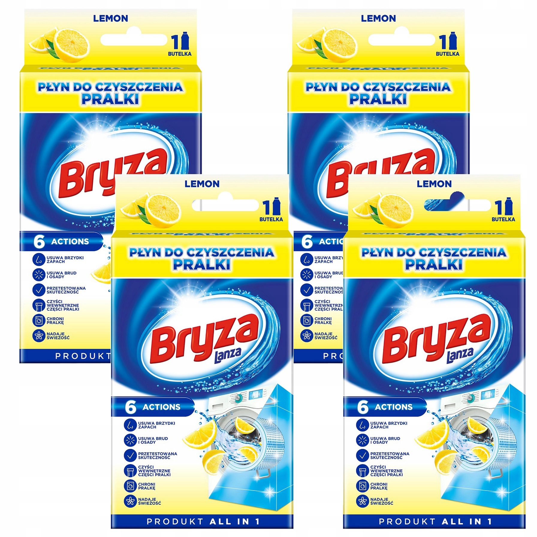 

Bryza Płyn do Czyszczenia Pralki Lemon 4x250ml