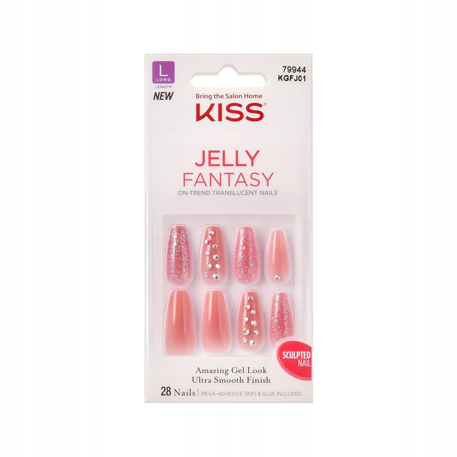Kiss Szt.pazn.na Lepidlo Gel Fantasy Jelly, ?one Day Jelly', Purpurové, Medium Al