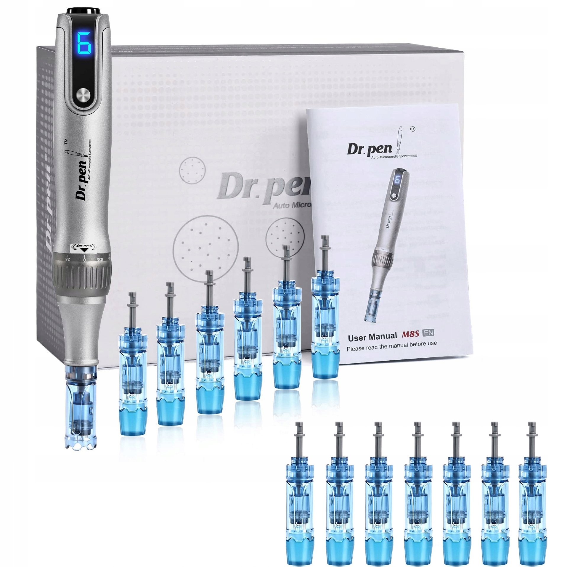 Dr Pen Ultima M8S 14 BEZDRÁTOVÝch kartuší Dermapen pro mezoterapii