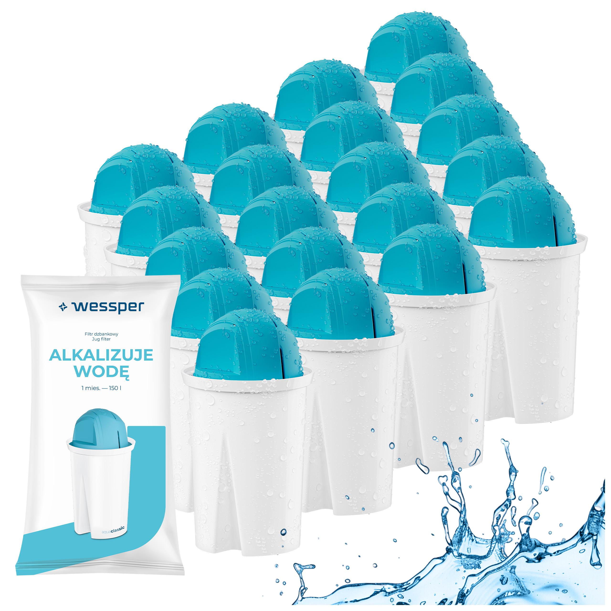 Filter na vodu Wessper Alkaline pH+ do filtračnej kanvice Aquaphor Wessper 20x