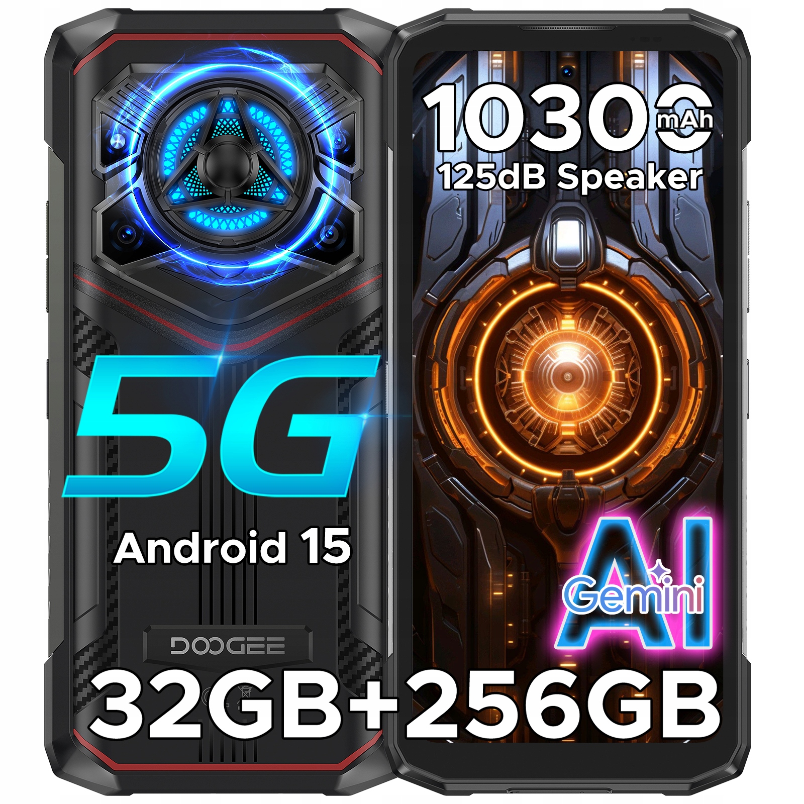 5G Smartfón DooGee Blade 20 Play 8 Gb 256 Gb 4G (lte) čierny 10300 mAh