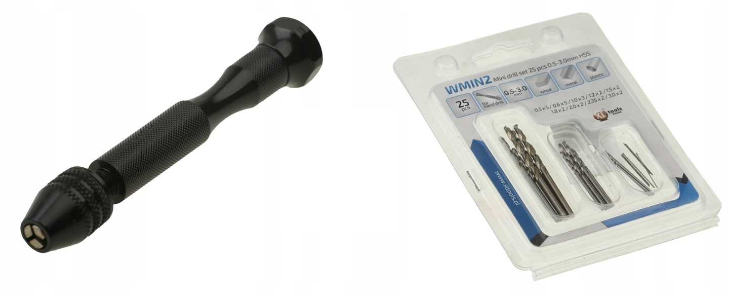 

Wiertarka Ręczna Dociskowa Wiertła 0.5-3 mm