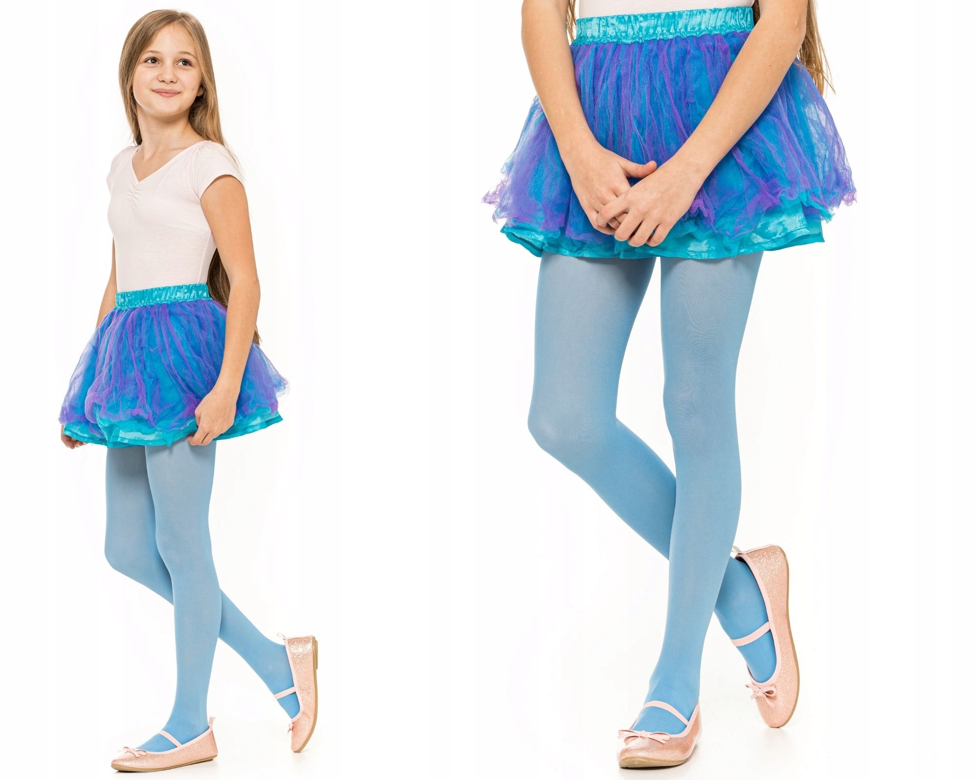 DZIEWCZĘCE RAJSTOPY DZIECIĘCE GŁADKIE RAJTKI 50DEN