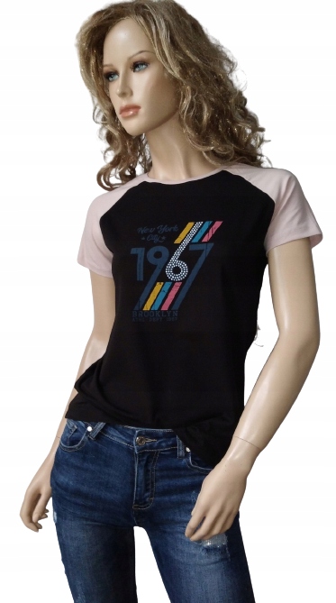 

Bluzka Latynka krótki rękaw z miłej bawełny L/XL