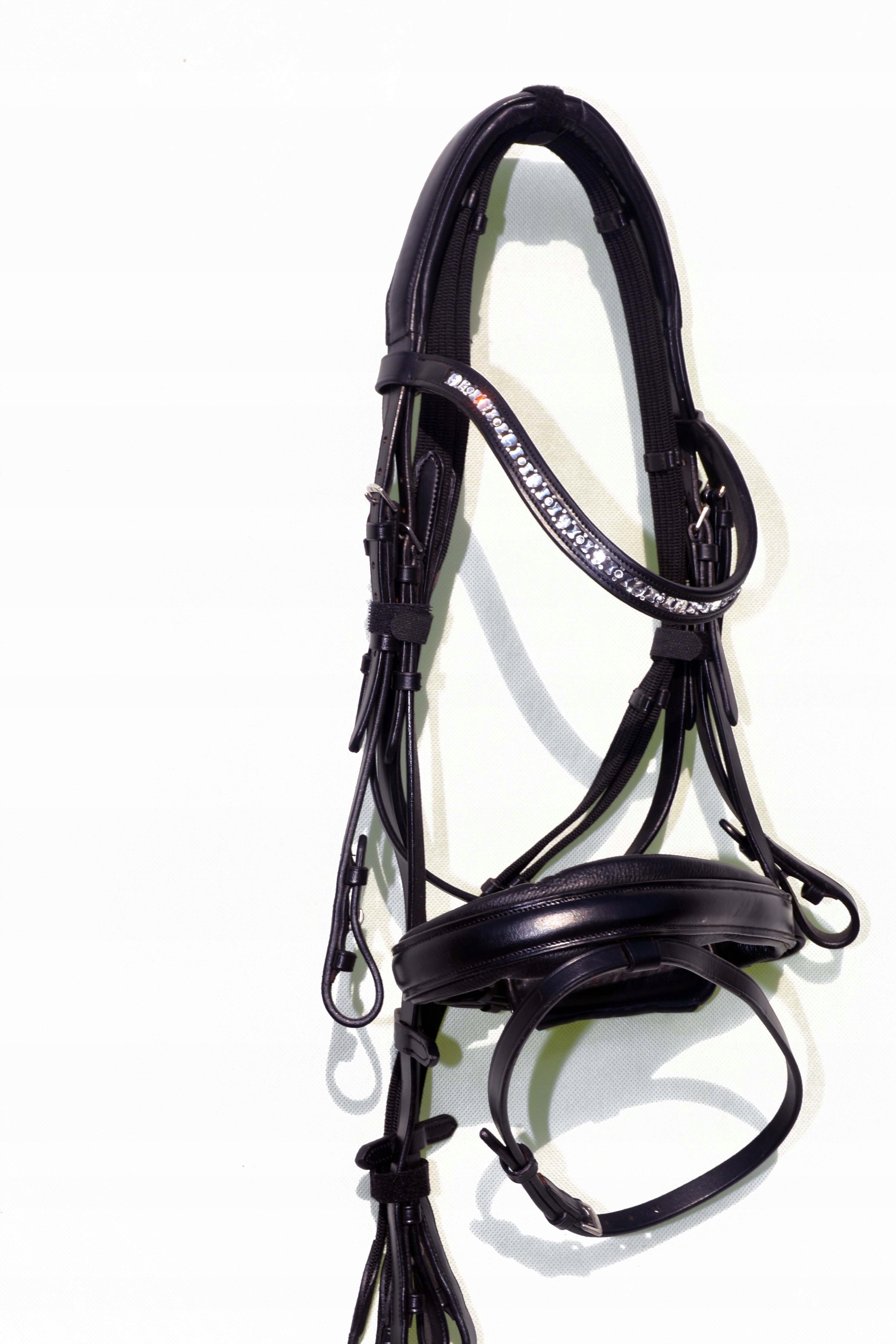 Ogłowie+ Wodze Anatomiczne Profilowane Skóra Premium Roz. Full