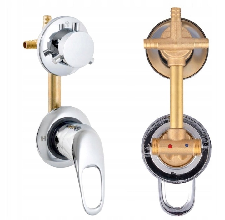 Baterie Do Vestavěné Hydromasážní Kabiny Směšovač Ventil 3 Funkce 10 CM