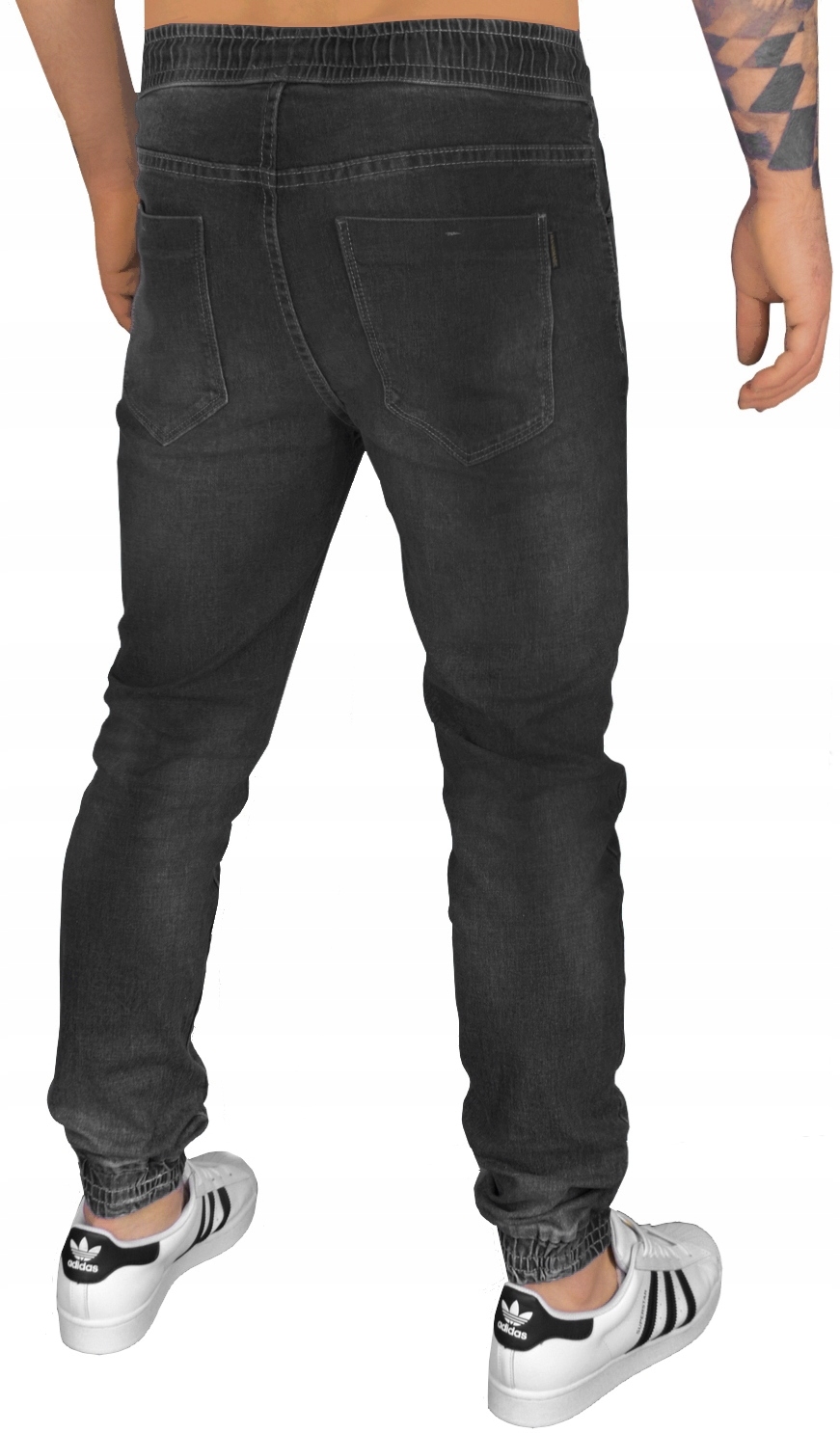 MĘSKIE SPODNIE JOGGERY JEANSY BOJÓWKI ELASTYCZNE JAKOŚĆ Rozmiar L