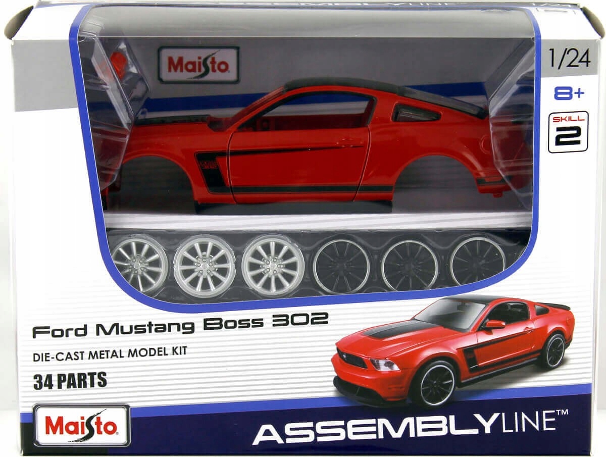 Ford Mustang Boss 302 Model Pro skládání Maisto Kit 1:24 39269 dárek Diy