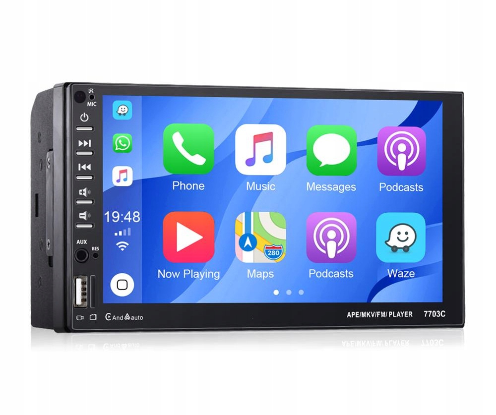 Radioodtwarzacz 2 Din 7 Cali Carplay Android Auto