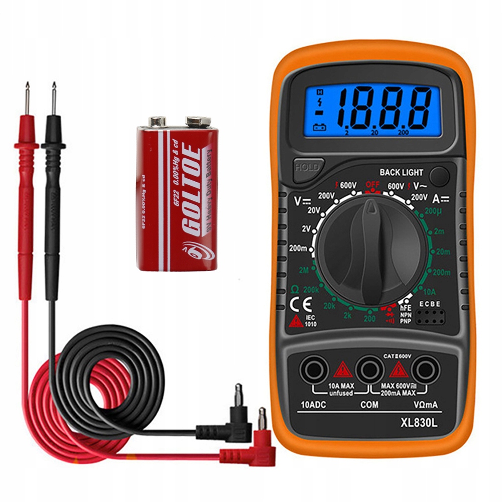 

Miernik Prądu Cyfrowy Multimetr Test Napięcia LCD