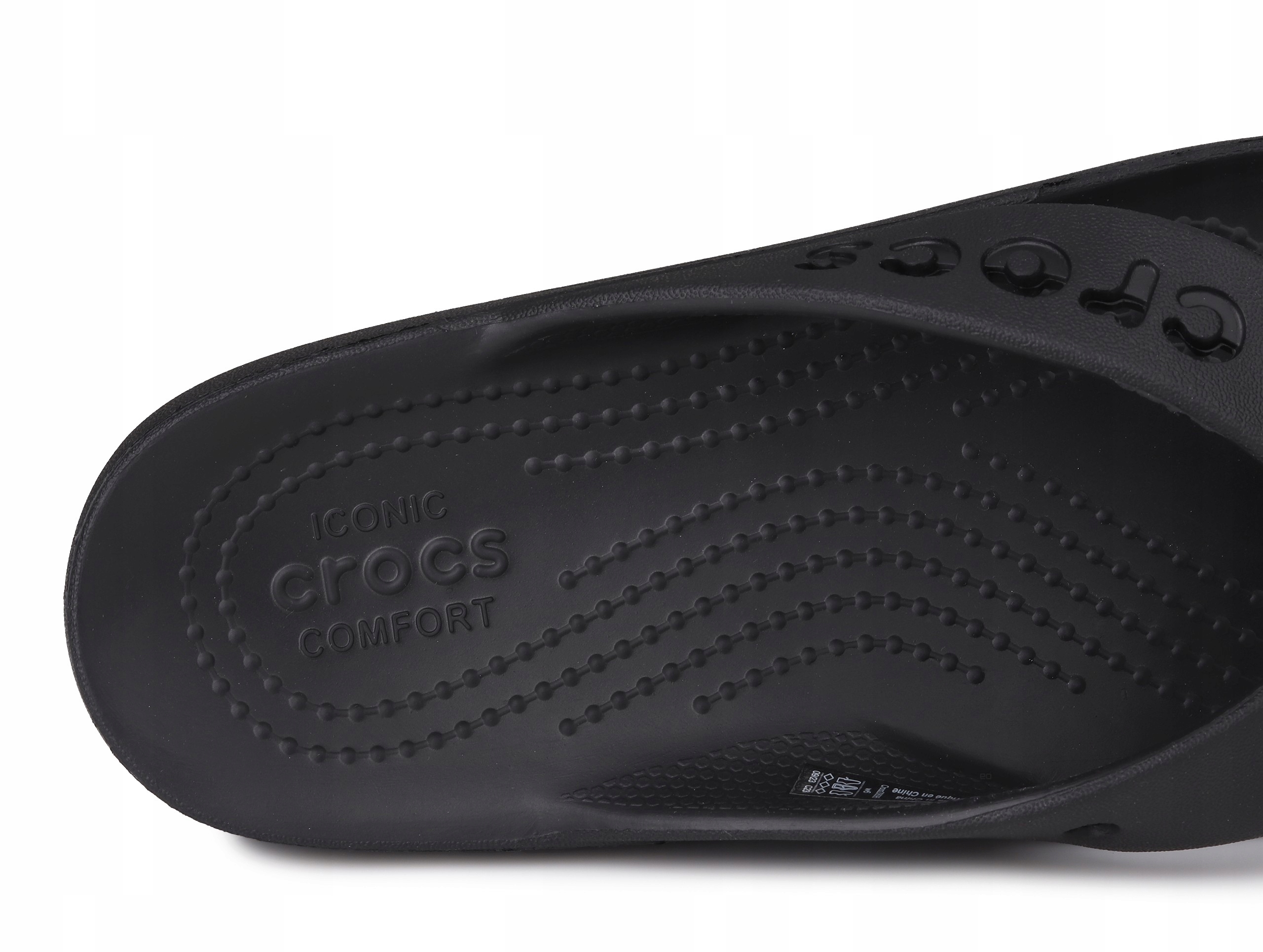 Klapki, japonki, damskie, Crocs BAYA PLATFORM FLIP BLACK Rozmiar 41,5