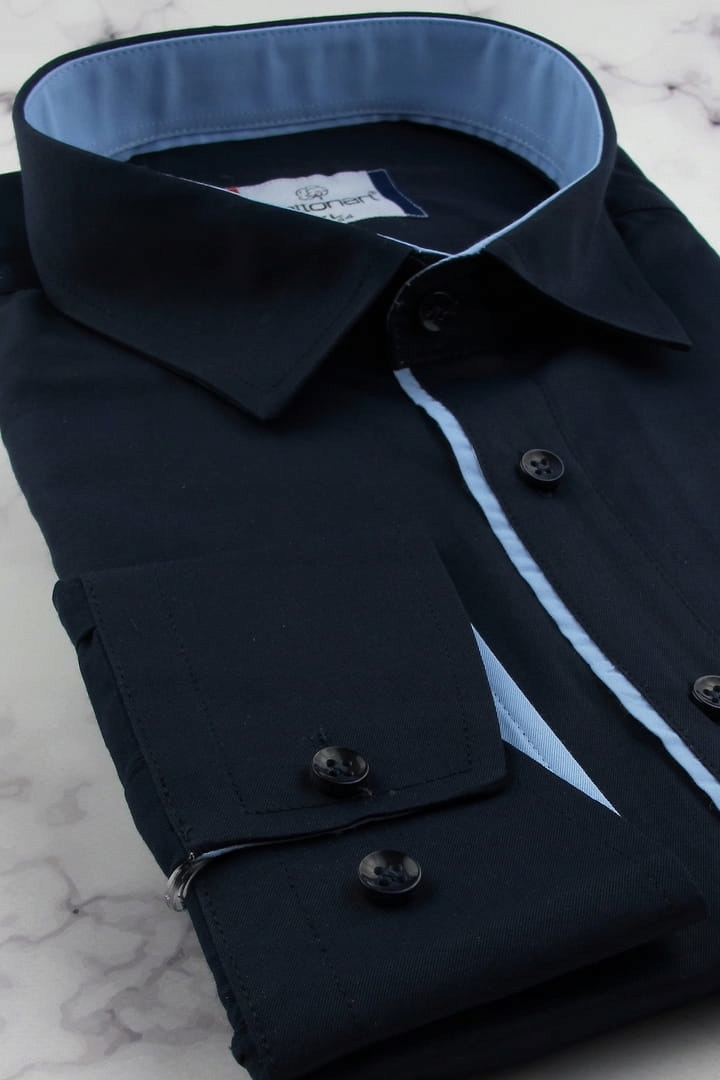 Koszula Męska Elegancka Wizytowa do garnituru E409 Rozmiar M