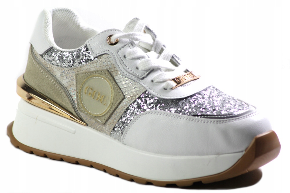 Sneakersy Goe LL2N4071 Białe Damskie Sportowe