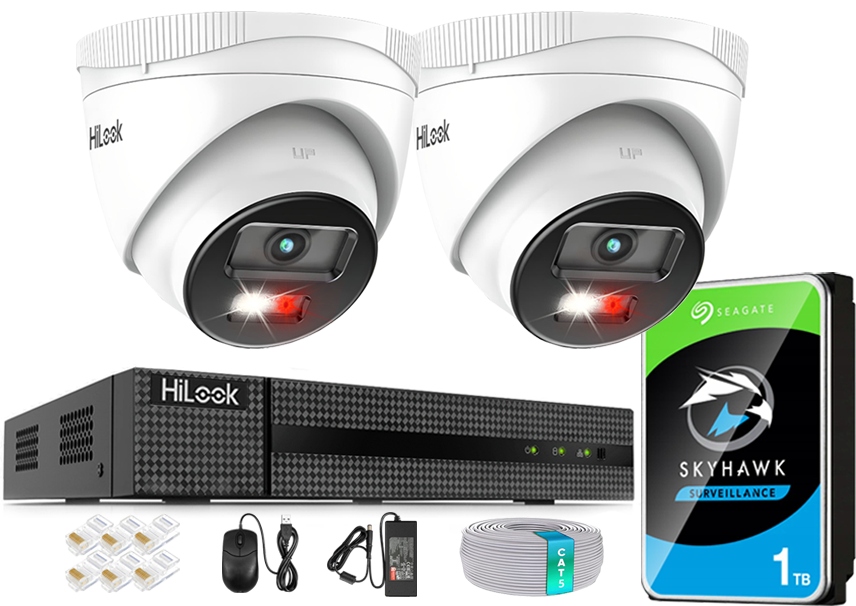 Sada Ip monitorovania pre firmu 2 kamery 6Mpx Hybrid Light Deň/Noc Farba