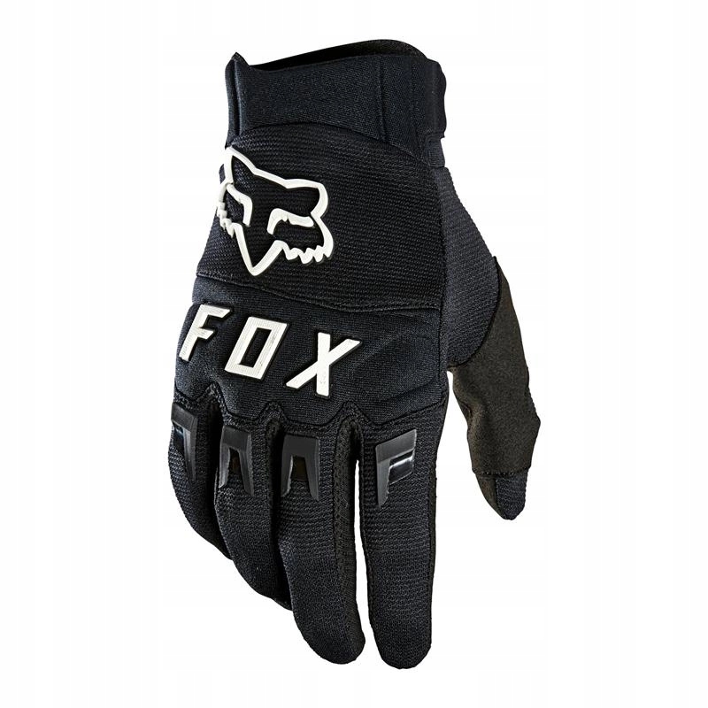 Moto rukavice cross FOX DIRTPAW BLACK/WHITE čierna biela ZADARMO
