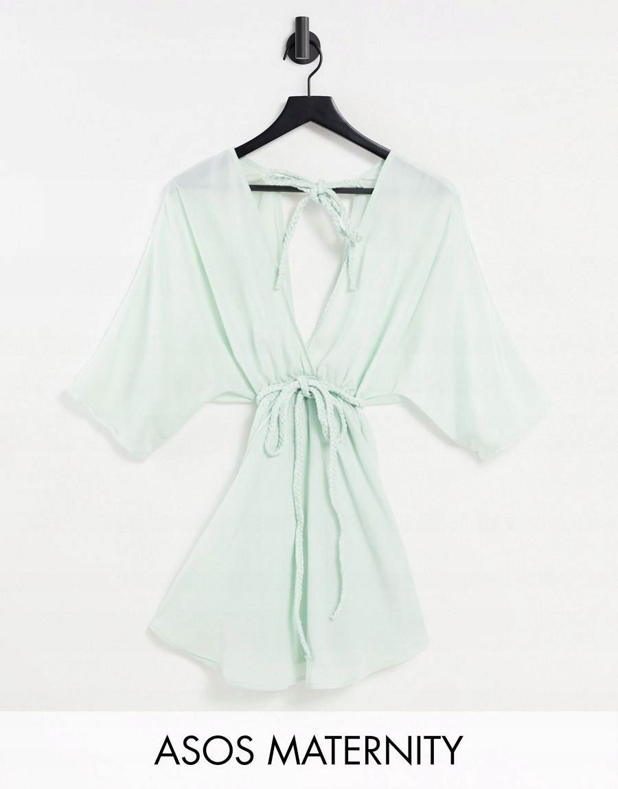 MATERNITY NARZUTKA PLAŻOWA ZIELONA CASUAL 42 RNG Płeć kobieta