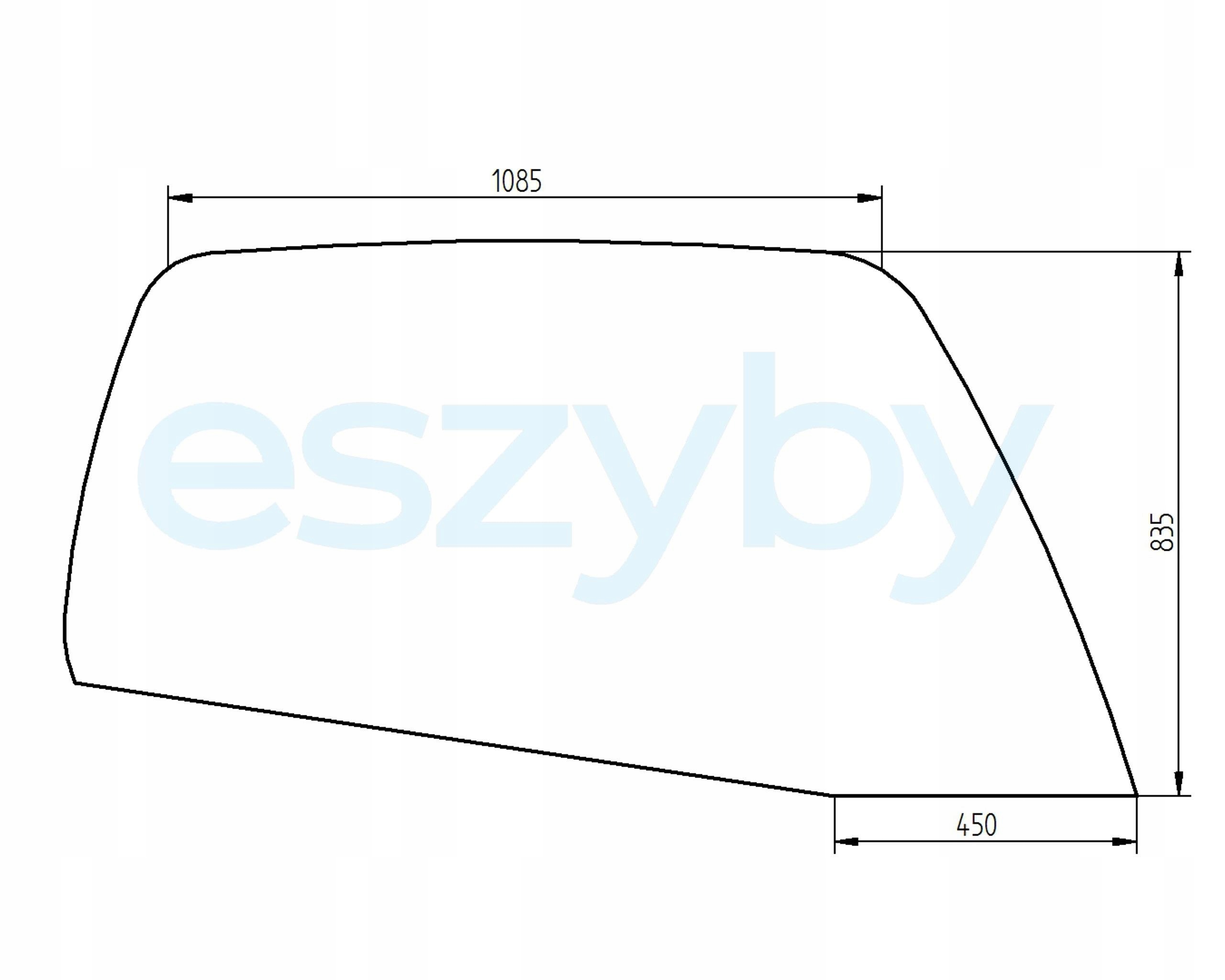 sklo teleskopický nakladač Manitou boční 225231